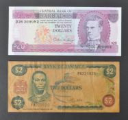 BANK OF BARBADOS UNCIRCULATED BANK NOTES