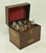 VICTORIAN CASED MAHOGANY HOMEOPATHIC REMEDY SET