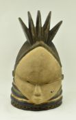 LATE 20TH CENTURY SIERRA LEONE MENDE HELMET MASK