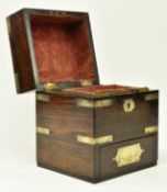 EARLY 19TH CENTURY GEORGE III MAHOGANY JEWELLERY BOX
