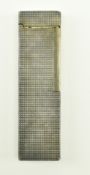 20TH CENTURY DUPONT DIAMOND PATTERN SILVER PLATED LIGHTER