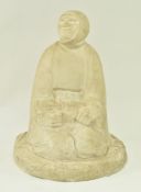 ATTRIBUTED TO ERNST BARLACH - WOMAN WITH CHILD PLASTER FIGURE