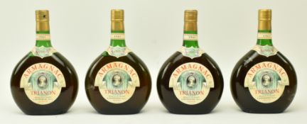 FOUR BOXED TRIANON VSOP ARMAGNAC 1961 BOTTLES