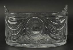 EARLY 19TH CENTURY CUT GLASS BONBON DISH