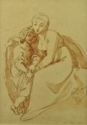 ATTR. LUDOVICO CARRACCI (1555-1619) - STUDY OF MADONNA WITH CHILD