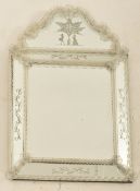 VENETIAN PALAZZO ETCHED GLASS WALL HANGING MIRROR