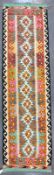 20TH CENTURY ANATOLIAN TURKISH KILIM CARPET RUNNER RUG