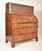 19TH CENTURY DUTCH MARQUETERY INLAID CYLINDER BUREAU
