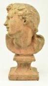 EARLY 20TH CENTURY TERRACOTTA CLASSICAL BUST OF HERCULES