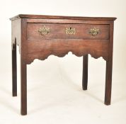 GEORGE III MAHOGANY COUNTRY OAK SIDE TABLE / WRITING DESK