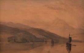 PETER DE WINT (1784-1849) - WATERCOLOUR ON PAPER LOCH LOMOND