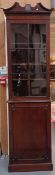 GEORGE III 19TH CENTURY MAHOGANY PEDESTAL BOOKCASE