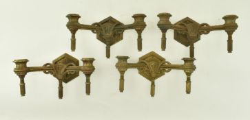 TWO PAIRS OF 19TH CENTURY NEOCLASSICAL WALL SCONCES