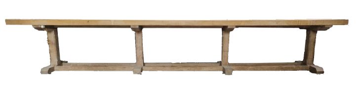 1956 BEALE PARK ESTATE LARGE 15FT REFECTORY DINING TABLE