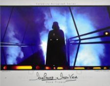 STAR WARS - DAVE PROWSE - DARTH VADER SIGNED 11X14