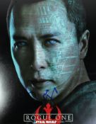 STAR WARS - ROGUE ONE - DONNIE YEN - SIGNED 8X10
