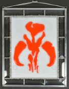 ESTATE OF JEREMY BULLOCH - BOBA FETT - FAN MADE GLASS WINDOW