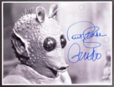 STAR WARS - PAUL BLAKE (GREEDO) - AUTOGRAPHED 16X12