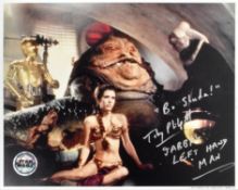 STAR WARS - TOBY PHILPOTT (JABBA) - SIGNED OFFICIAL PIX PHOTO