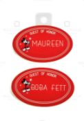 ESTATE OF JEREMY BULLOCH - DISNEY GUEST OF HONOR BADGES