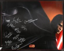 STAR WARS - REVENGE OF THE SITH (2005) - CAST SIGNED POSTER