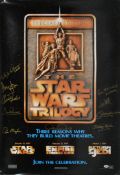 STAR WARS - SPECIAL EDITIONS - MAIN CAST SIGNED POSTER - PSA / DNA
