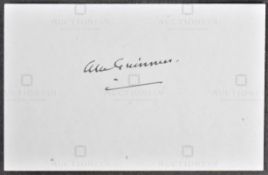 STAR WARS - SIR ALEC GUINNESS (1914-2000) - AUTOGRAPH