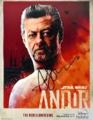 STAR WARS - ANDOR - ANDY SERKIS - AUTOGRAPHED 8X10