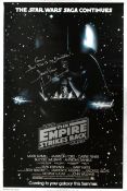 ESTATE OF DAVE PROWSE - STAR WARS - ESB - SIGNED ONE SHEET POSTER