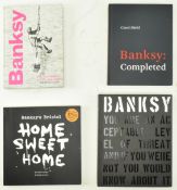 BANKSY. COLLECTION OF FOUR BOOKS ON BANKSY'S STREET ART