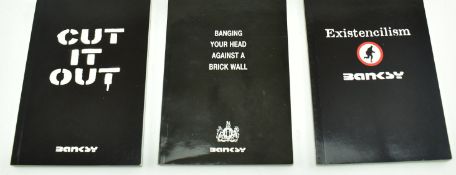 BANKSY - CUT IT OUT / EXISTENCILISM / BANG YR HEAD AGAINST A WALL