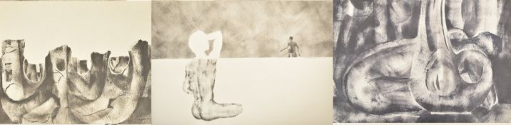 OSAMA ABDEL HAY - THREE 20TH CENTURY LITHOGRAPHS