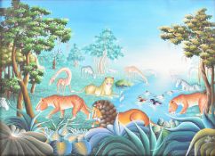 PAUL MICHELET (20TH CENTURY) - UNTITLED WILDLIFE - 1995