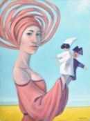 CLAUDIO GIULIANELLI (B. 1956) - GLI OPPOSTI - 2024 - OIL ON CANVAS