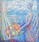 PHYLLIS WOLFF (B. 1950) - UNTITLED OIL ON CANVAS - 1989