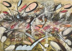 DALE DVNM COLLINS (B. 1974) - UNTITLED MIXED MEDIA ON PAPER