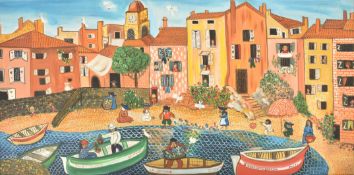 DANIELE KARSENTY-SCHILLER (B. 1933) - ST. TROPEZ - 1974