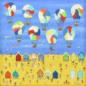 GORDON BARKER (B. 1960) - UNTITLED HOT AIR BALLOON SCENE