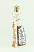 ROYAL CROWN DERBY - ROYAL CATS RUSSIAN CHINA PAPERWEIGHT