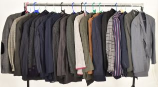 LARGE COLLECTION OF VINTAGE THEATRE THREE PIECE MEN SUITS