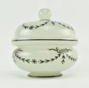 STEVENS & WILLIAMS STYLE OPAQUE GLASS POWDER BOWL