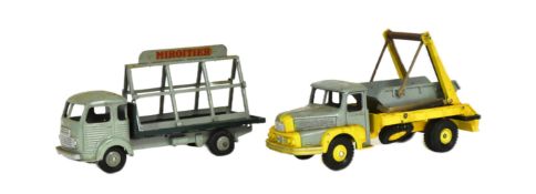 DIECAST - FRENCH DINKY TOYS - SIMCA CARGO & MULTI-BUCKET TRUCK