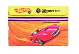 DIECAST - VINTAGE MATTEL HOT WHEELS COLLECTORS CASE WITH CARS