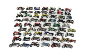 DIECAST - COLLECTION OF DIECAST MODEL MOTORBIKES