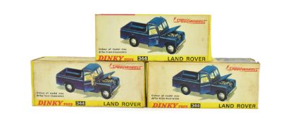 DIECAST - X3 VINTAGE CORGI TOYS DIECAST MODEL LAND ROVERS