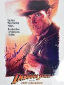 INDIANA JONES - THE LAST CRUSADE - X4 SIGNED 8X10