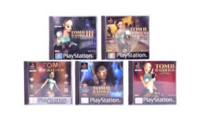 RETRO GAMING - PLAYSTATION ONE - X5 TOMB RAIDER GAMES