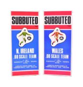 SUBBUTEO - X2 VINTAGE SUBBUTEO FOOTBALL TEAMS
