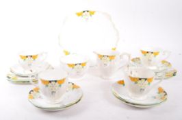 BELL CHINA - 1930S ART DECO PART TEA SERVICE