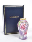 MOORCROFT POTTERY - CONTEMPORARY FUCHSIA CERAMIC VASE